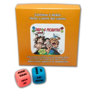 Juego 2 Dados Fluorescentes Acción y Parte del Cuerpo 6 Juego de las Damas Eróticas - Erotiks | Tienda erótica online
