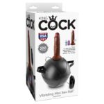 King Cock Mini Bola Vibradora con Dildo 7 – Color Marrón