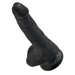 King Cock Pene con Testículos de 6 – Color Negro