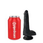 King Cock Pene con Testículos de 6 – Color Negro