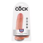 King Cock Pene con Testículos de 7 – Color Natural