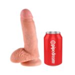 King Cock Pene con Testículos de 7 – Color Natural