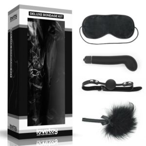 Kit Bondage Deluxe con Vibrador Negro 1 Kit Bondage Deluxe con Vibrador Negro - Erotiks | Tienda erótica online