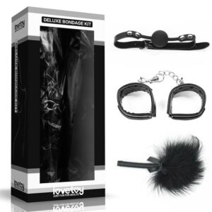 Kit Bondage Deluxe Negro 7 Rimba Bondage Play Set de Bondage 3 Piezas Color Negro - Erotiks | Tienda erótica online