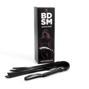 Látigo 44 cm Negro 6 Plumas y Pala 2 en 1 36 cm Negro/Rojo - Erotiks | Tienda erótica online