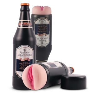 Masturbador Masculino Vagina Sonya Botella Cerveza 7 Dupple Masturbador Doble Vagina y Boca - Erotiks | Tienda erótica online