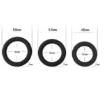 Pack de 3 Anillos para el Pene Power Plus Negro