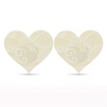 Pack Pezoneras Flor y Corazón Beige