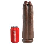 Pene Doble Two Cocks One Hole 11 Marrón