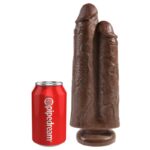 Pene Doble Two Cocks One Hole Marrón 9