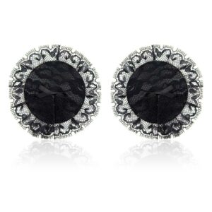 Pezoneras con Encaje Negro 5 Pezoneras Autoadhesivas con Flecos - Erotiks | Tienda erótica online