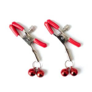 Pinzas para Pezones con Cascabeles Metal Rojo 8 Baile Set Bala Vibrador y Pinzas para Pezones con Vibración Turbo - Erotiks | Tienda erótica online