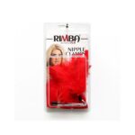 Pinzas para Pezones con Plumas Rojas Ajustables