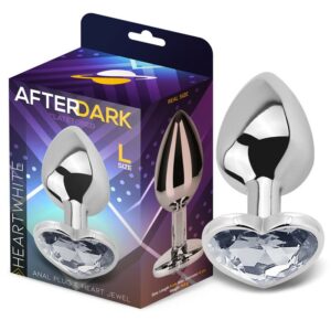 Plug Anal con Joya de Corazón Blanco Talla L 2 Baile Plug Anal Color Púrpura - Erotiks | Tienda erótica online