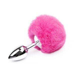Plug Anal con Pompón Rosa Talla S 17 - Erotiks | Tienda erótica online
