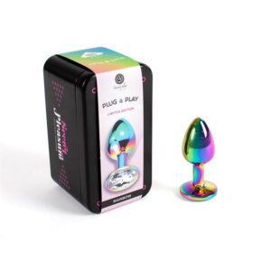 Plug Anal de Metal Rainbow Talla S 5 Baile Plug Anal Color Púrpura - Erotiks | Tienda erótica online