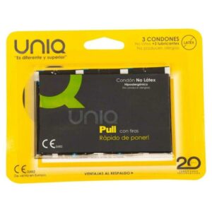 Preservativos con Tiras Pull Condoms Sin Látex 3 pcs 10 Barreras Orales Caja de 3 Ud - Erotiks | Tienda erótica online