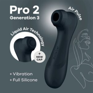 Pro 2 Gener 3 Liquid Air Technology Succión y Vibración Negro 4 Cloud Dancer Succionador y Vibrador Azul - Erotiks | Tienda erótica online