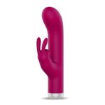 Raave Potente Vibrador con Conejito USB Granate