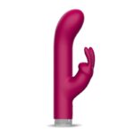 Raave Potente Vibrador con Conejito USB Granate
