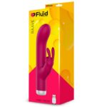 Raave Potente Vibrador con Conejito USB Granate