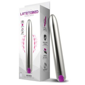 Renee Vibrador 10 Funciones 18,5 cm USB Plata 10 Pretty Love Vibrador Snappy Color Púrpura - Erotiks | Tienda erótica online