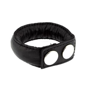 Anillo Ajustable 9 Anillo para el Pene Ancho Ajustable con Cordones Cuero - Erotiks | Tienda erótica online