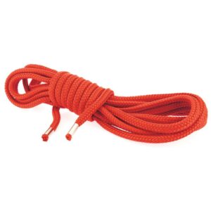 Cuerda 10 m Rojo 5 Mordaza con Aro de Metal Aro: 5 cm - Erotiks | Tienda erótica online