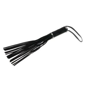 Rimba Bondage Play Flogger 50 cm 9 Pala Negra de Cuero - Bitch - Erotiks | Tienda erótica online