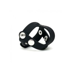 Rimba Latex Play Anillo para el Pene y los Testículos Ajustable 4 Anillo con Pinchos para los Testículos - Erotiks | Tienda erótica online