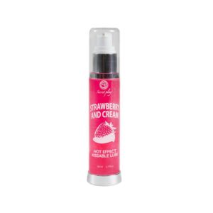 Secret Play Lubricante Efecto Calor Fresas con Nata 50 ml 3 Dosificador Serum Base Agua Gel Efecto Calor 100 ml - Erotiks | Tienda erótica online