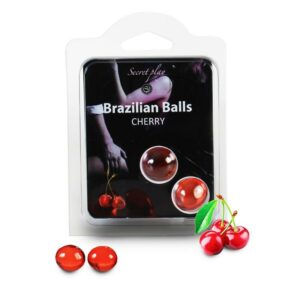 Secret Play Set 2 Brazilian Balls Aroma Cereza 6 Monodosis Sweet Strawberry - Fresa Base Agua 4 ml - Erotiks | Tienda erótica online