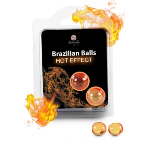 Secret Play Set 2 Brazilian Balls Efecto Calor 8 Shunga Aceite de Masaje Efecto Calor Aroma a Chocolate - Erotiks | Tienda erótica online
