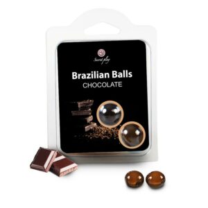 Set 2 Brazilian Balls Aroma a Chocolate 5 Expositor de 12 Monodosis Oh! Holy Mary Pleasure Oil - Erotiks | Tienda erótica online