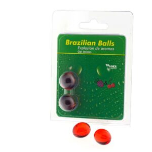 Set 2 Brazilian Balls Aroma de Fresa y Cereza 4 Shunga Aceite de Masaje Efecto Calor Aroma a Frutas Exóticas - Erotiks | Tienda erótica online