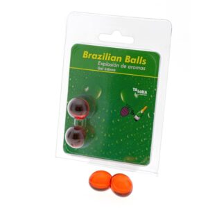 Set 2 Brazilian Balls Explosión de Fresa y Champán 8 Shunga Aceite de Masaje Efecto Calor Aroma a Frutas Exóticas - Erotiks | Tienda erótica online
