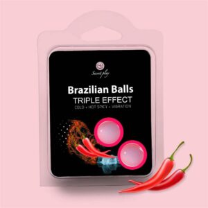 Set 2 Brazilian Balls Triple Efecto (Calor, Frio y Vibración) 1 Set 2 Brazilian Balls Triple Efecto (Calor - Erotiks | Tienda erótica online