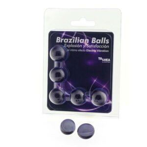 Set 5 Brazilian Balls Gel Efecto Electric Vibracion 9 Sweet Love Lubricante Chocolate Blanco 60 ml - Erotiks | Tienda erótica online