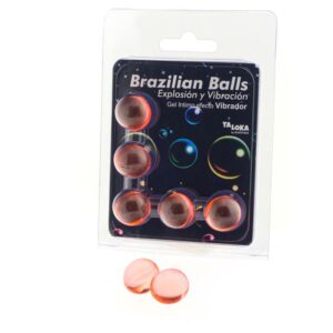 Set 5 Brazilian Balls Gel Excitante Efecto Vibracion 8 Sweet Love Lubricante Chocolate Blanco 60 ml - Erotiks | Tienda erótica online