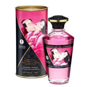 Shunga Aceite de Masaje de Efecto Calor Aroma a Frambuesa 5 Gel de Masaje Efecto Calor 100 ml - Erotiks | Tienda erótica online