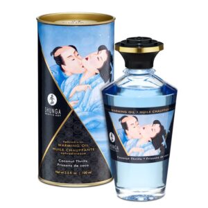 Shunga Aceite de Masaje Efecto Calor Aroma a Coco 7 Shunga Aceite de Masaje Efecto Calor Aroma Sorbete de Medianoche - Erotiks | Tienda erótica online