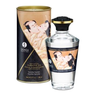 Shunga Aceite de Masaje Efecto Calor Aroma a Vainilla 7 Shunga Aceite de Masaje Efecto Calor Aroma Vino Espumoso de Fresa - Erotiks | Tienda erótica online