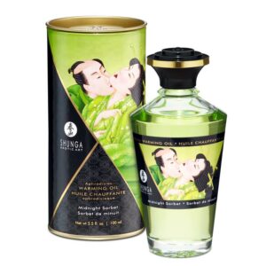 Shunga Aceite de Masaje Efecto Calor Aroma Sorbete de Medianoche 1 Shunga Aceite de Masaje Efecto Calor Aroma Sorbete de Medianoche - Erotiks | Tienda erótica online