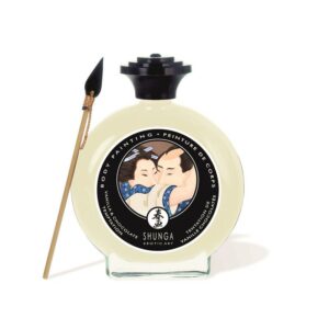 Shunga Pintura Besable Sabor Chocolate Blanco y Vainilla 3 Aceite Corporal con Glow - Erotiks | Tienda erótica online