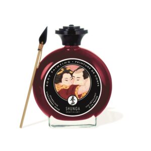 Shunga Pintura Besable Sabor Vino de Fresa 10 Set 2 Brazilian Balls Excitante Efecto Electric Vibración - Erotiks | Tienda erótica online