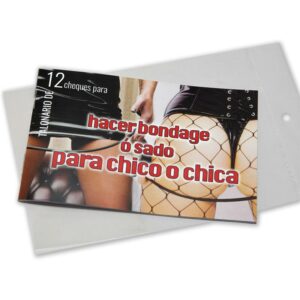 Talonario Bondage o Sado 12 Cupones 4 Ruleta del Beso Travieso - Erotiks | Tienda erótica online