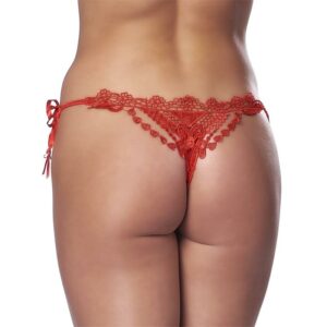 Tanga Fantasía Rojo Talla Unica 5 Braguitas Color Negro Ajustables - Erotiks | Tienda erótica online