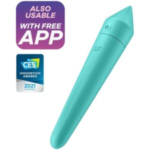 Ultra Power Bullet 8 Bala Vibradora con APP Turquoise 10 Bala Vibradora 10 Funciones Azul - Erotiks | Tienda erótica online
