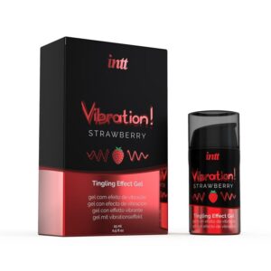 Vibrador Liquido Efecto Calor Aroma Fresa 15 ml 4 Gel Vibrador Efecto Calor Ganjah 15ml - Erotiks | Tienda erótica online
