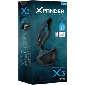 XPANDER X3 Mediano Negro 7 Baile Plug Anal Color Púrpura - Erotiks | Tienda erótica online